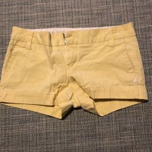 Yellow and White Shorts